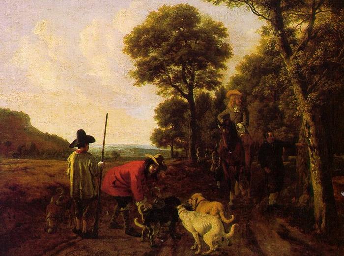 Ludolf de Jongh Hunters and Dogs